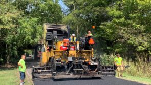 BASF technical support teams oversee B2Last modified asphalt compaction and paving operations of a polymer modified or SBS modified asphalt alternative for flexible pavement